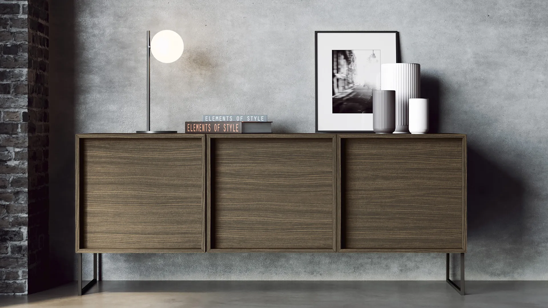 madia di design lineare alma