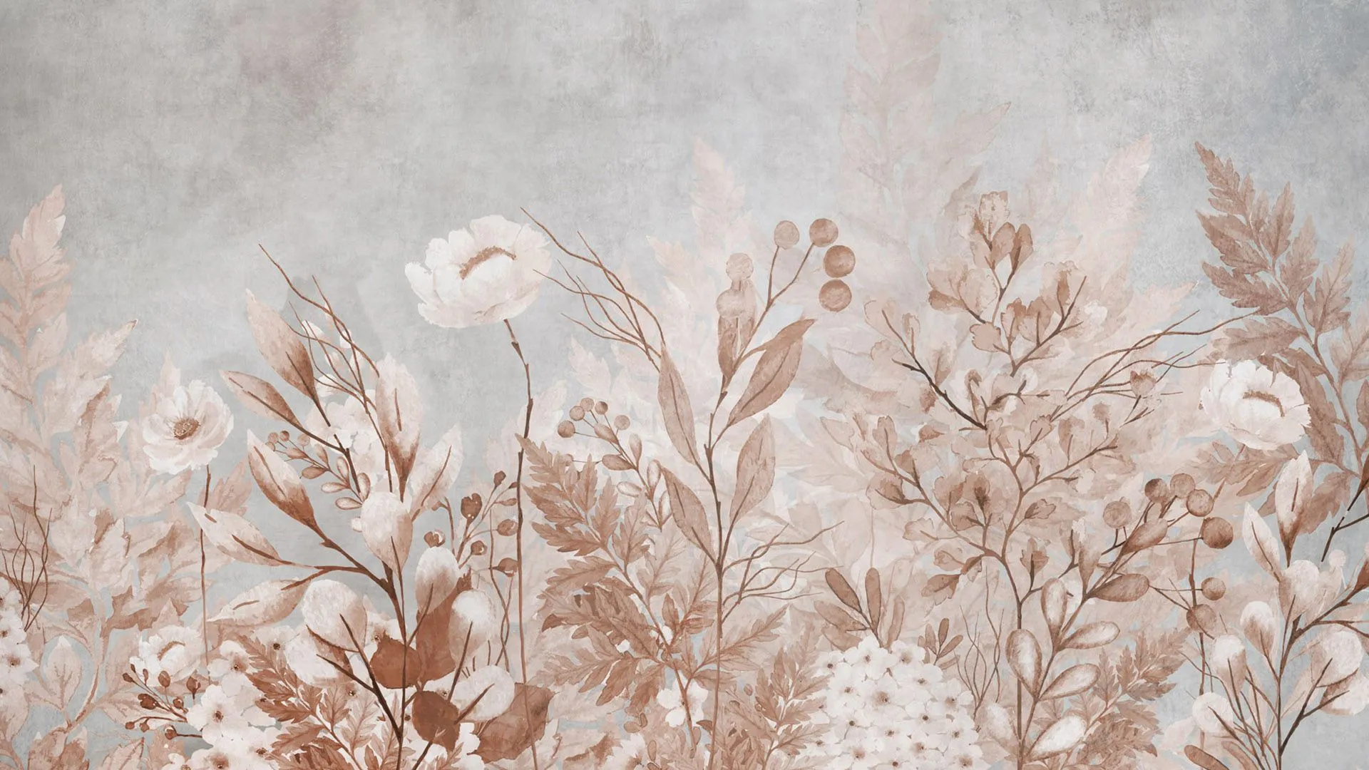 carta da parati con disegno fiori