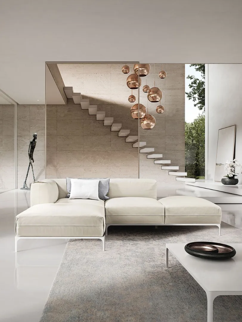 composizione di design in tessuto bianco